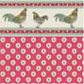 Dollhouse Miniature Wallpaper: Rooster